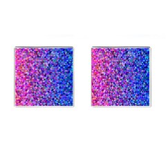 Abstract Triangle Tile Mosaic Pattern Cufflinks (square) by danenraven