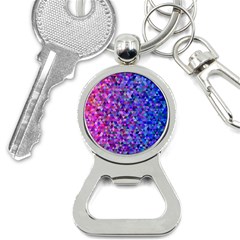 Abstract Triangle Tile Mosaic Pattern Bottle Opener Key Chain by danenraven