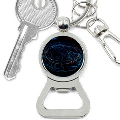 Earth Map Futuristic Globe Bottle Opener Key Chain by danenraven