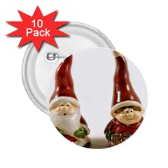 Christmas Figures 2 2 25  Buttons (10 Pack)  by artworkshop