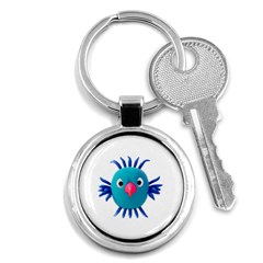 Fantasy 3d Bird Illustration 2 Key Chain (round) by dflcprintsclothing