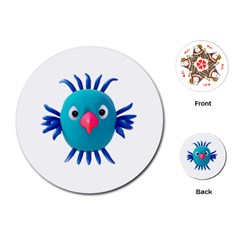 Fantasy 3d Bird Illustration 2 Playing Cards Single Design (round) by dflcprintsclothing