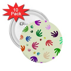 Doodle Squiggles Colorful Pattern 2 25  Buttons (10 Pack)  by Ravend