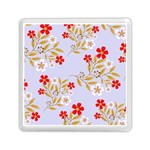 Nature Illustration Pattern Flower Floral Memory Card Reader (Square) Front