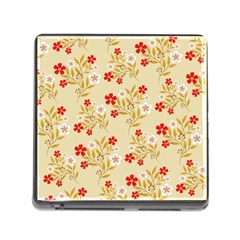 Illustration Pattern Flower Floral Memory Card Reader (square 5 Slot) by Ravend