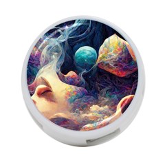 Quantum Physics Dreaming Lucid 4-port Usb Hub (one Side) by Ravend