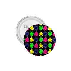 Black Blue Colorful Hearts 1 75  Buttons by ConteMonfrey