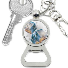 Cubes 3d Mockup Dots Game Cutout Bottle Opener Key Chain by danenraven