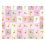 Giraffe Pattern Art Background Double Sided Flano Blanket (Large)  Blanket Back