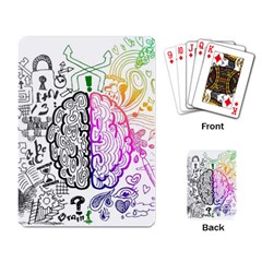 Anatomy Brain Head Medical Psychedelic  Skull Playing Cards Single Design (rectangle) by danenraven