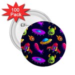 Space Pattern 2.25  Buttons (100 pack)  Front