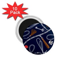 Chains Seamless Pattern 1 75  Magnets (10 Pack)  by Ravend