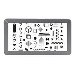Pattern Hipster Abstract Form Geometric Line Variety Shapes Polka Dots Fashion Style Seamless Memory Card Reader (mini) by Jancukart