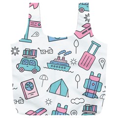 Transportation Seamless Pattern Full Print Recycle Bag (xxxl) by Jancukart