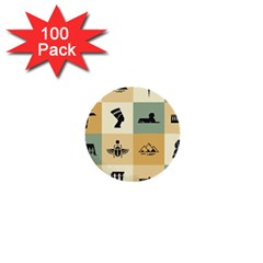 Egyptian-flat-style-icons 1  Mini Buttons (100 Pack)  by Jancukart