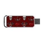 Tattoo-old-school-background-pattern Portable USB Flash (Two Sides) Front