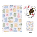 Cute-cat-colorful-cartoon-doodle-seamless-pattern Playing Cards Single Design (Rectangle) Back