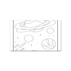 The Cuteness Of Saturn Sticker Rectangular (10 Pack) by ConteMonfrey