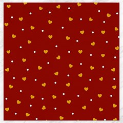Red Yellow Love Heart Valentine Canvas 16  X 16  by Ravend