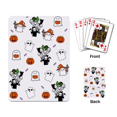 Halloween Jack O Lantern Vector Playing Cards Single Design (rectangle) by Ravend