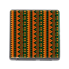 African Pattern Texture Memory Card Reader (square 5 Slot) by Ravend