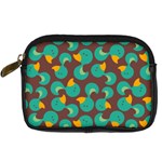 Vector-illustration-seamless-pattern-with-cartoon-duck Digital Camera Leather Case Front