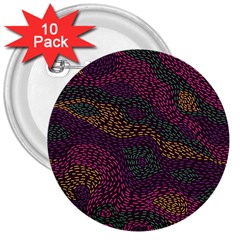 Colorful-abstract-seamless-pattern 3  Buttons (10 Pack)  by Wegoenart