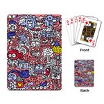 Hand-drawn-vector-illustration-doodle-funny-world-illustrator-line-tools-drawing-flat-design Playing Cards Single Design (Rectangle) Back