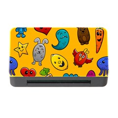 Graffiti Characters Seamless Ornament Memory Card Reader With Cf by Wegoenart