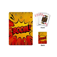 Explosion Boom Pop Art Style Playing Cards Single Design (mini) by Wegoenart