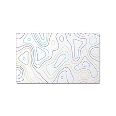 Abstract Colorful Topographic Map Design Vector Sticker Rectangular (10 Pack) by Wegoenart