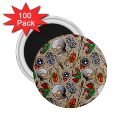 Tattoo Pattern 2 25  Magnets (100 Pack)  by Wegoenart