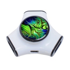 Fractal Art Pattern Abstract 3-port Usb Hub by Ravend