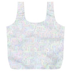 Computer Cyber Circuitry Circuits Electronic Full Print Recycle Bag (xxl) by Jancukart