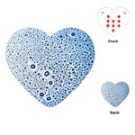 Drop Water Background Macro Splash Rain Drink Playing Cards Single Design (Heart) Front