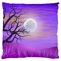 Abstract Nature Landscape Illustration Sky Clouds Large Flano Cushion Case (two Sides) by Wegoenart
