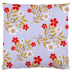 Illustration Pattern Flower Floral Large Flano Cushion Case (two Sides) by Wegoenart