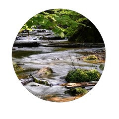 Bach Water Landscape Nature Forest Summer Sun Mini Round Pill Box by danenraven