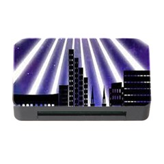 Superhero City Background Memory Card Reader With Cf by artworkshop