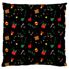 Christmas Pattern Texture Colorful Wallpaper Standard Flano Cushion Case (one Side) by Ravend