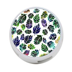 Leaves Watercolor Ornamental Decorative Design 4-port Usb Hub (two Sides) by Ravend