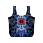 Art Robot Artificial Intelligence Technology Full Print Recycle Bag (S) Back