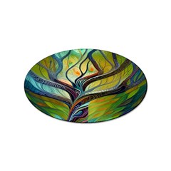 Tree Magical Colorful Abstract Metaphysical Sticker Oval (10 Pack) by Ravend