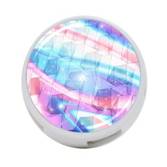 Polygons Bokeh Geometric Art Geometric Background 4-port Usb Hub (one Side) by Ravend