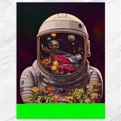 Astronaut Universe Planting Flowers Cosmos Jpg Canvas 36  X 48  by Pakemis