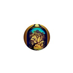 Flask Bottle Tree In A Bottle Perfume Design 1  Mini Magnets by Pakemis