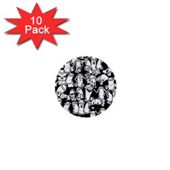 Graffiti Spray Can Characters Seamless Pattern 1  Mini Buttons (10 Pack)  by Pakemis