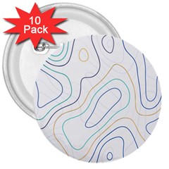 Abstract Colorful Topographic Map Design Vector 3  Buttons (10 Pack)  by Pakemis