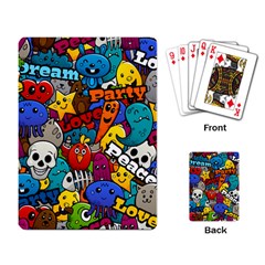 Graffiti Characters Seamless Pattern Playing Cards Single Design (rectangle) by Pakemis