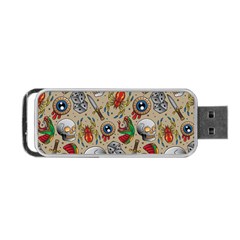 Tattoo Pattern Portable Usb Flash (two Sides) by Pakemis